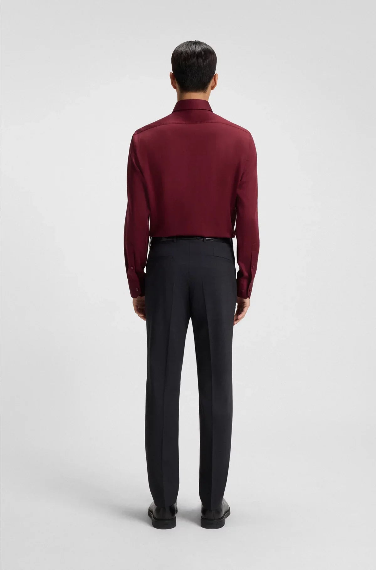 REGULAR-FIT SHIRT IN EASY-IRON COTTON SATIN