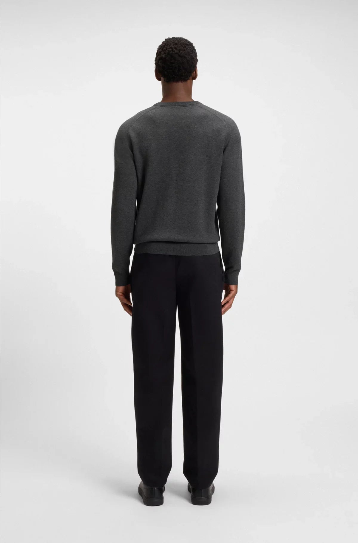 REGULAR-FIT SWEATER IN COTTON AND VIRGIN WOOL