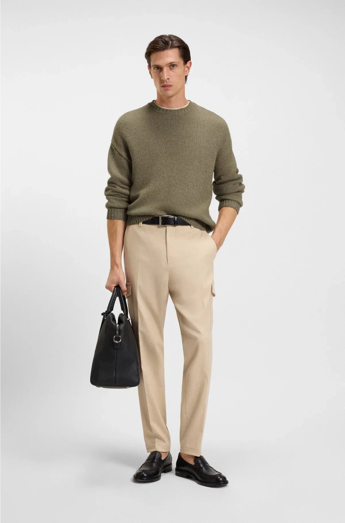 OVERSIZED-FIT SWEATER IN CASHMERE WITH COTTON
