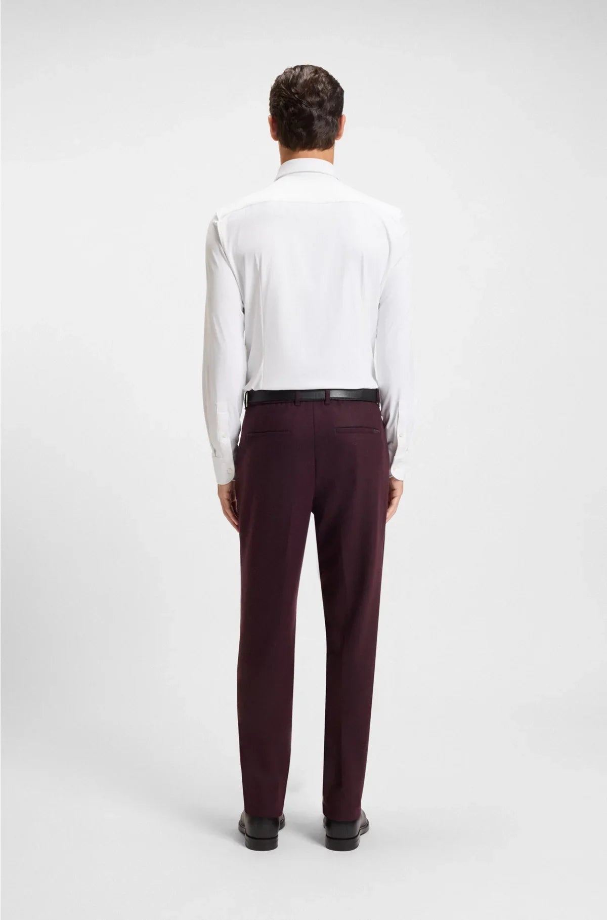 SLIM-FIT SHIRT IN BRUSHED STRETCH FLANNEL