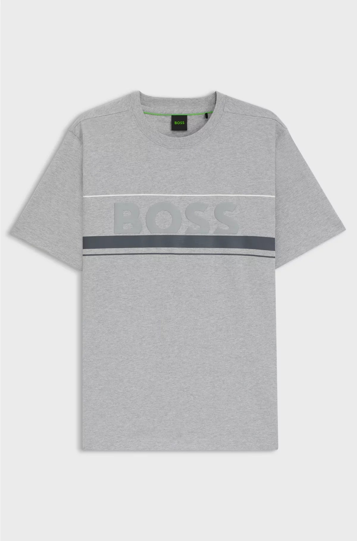 COTTON-JERSEY T-SHIRT WITH STRIPES AND LOGO