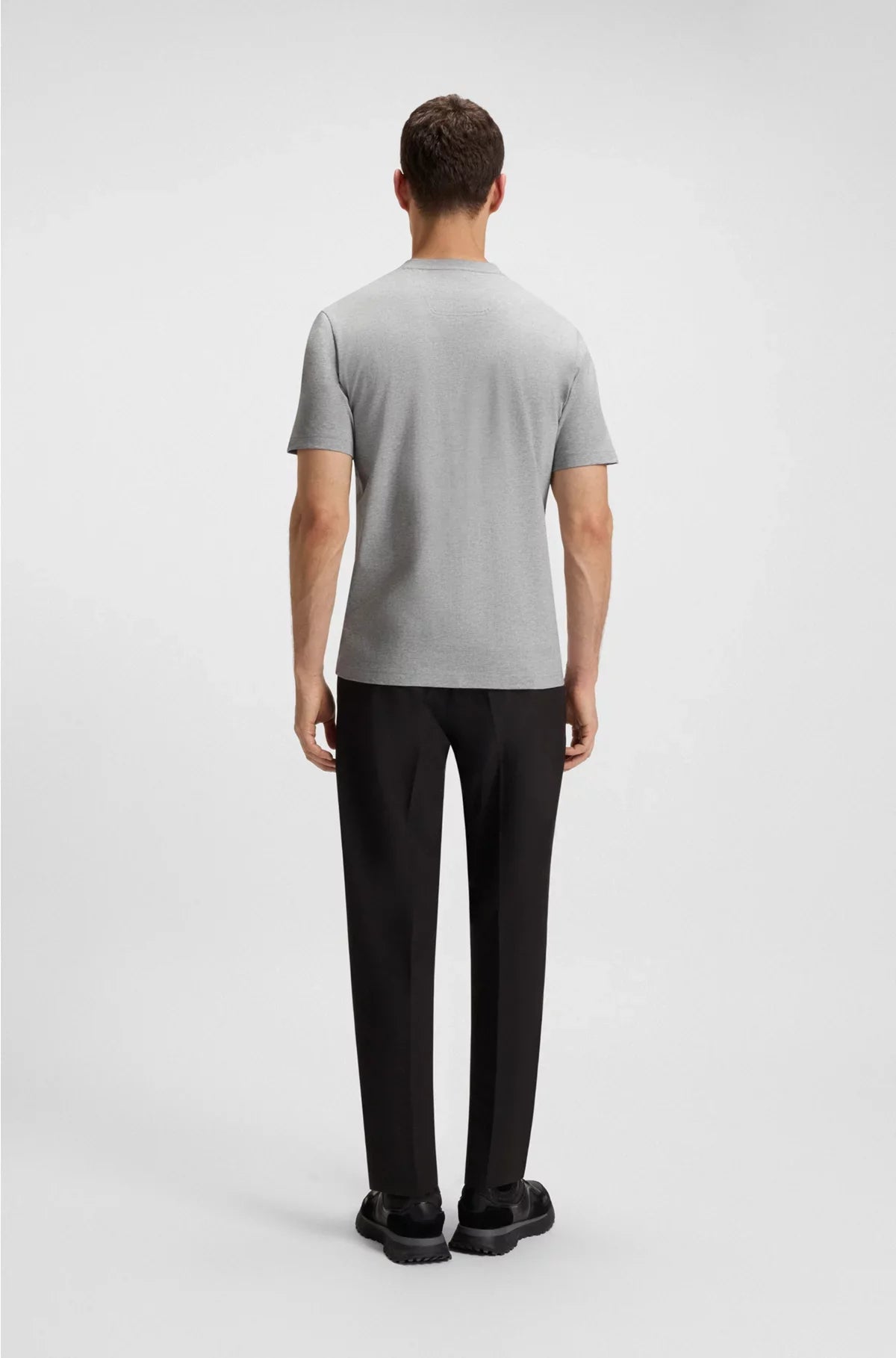 COTTON-JERSEY T-SHIRT WITH STRIPES AND LOGO