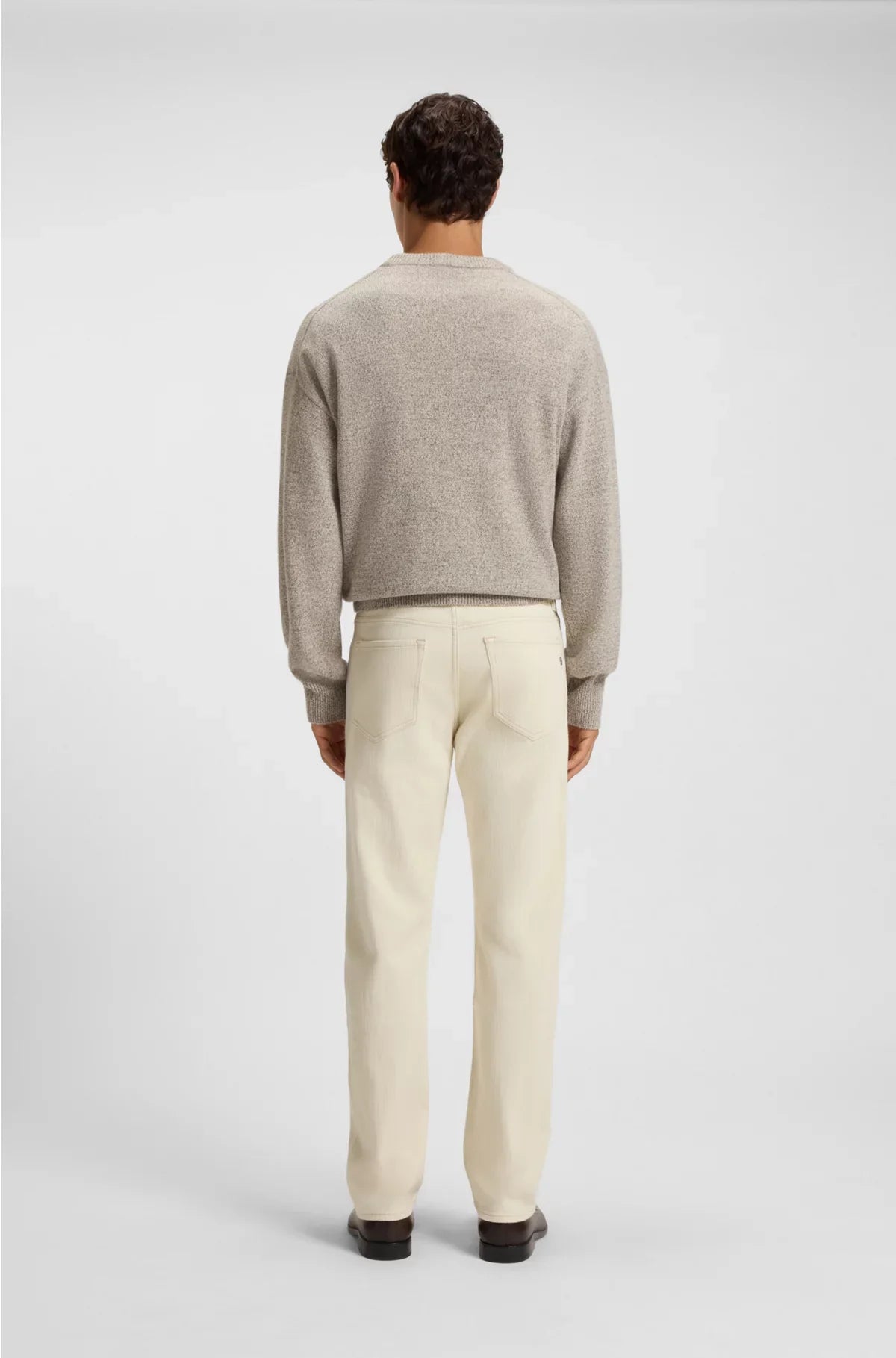 BRUSHED-FINISH JEANS IN ITALIAN STRETCH DENIM