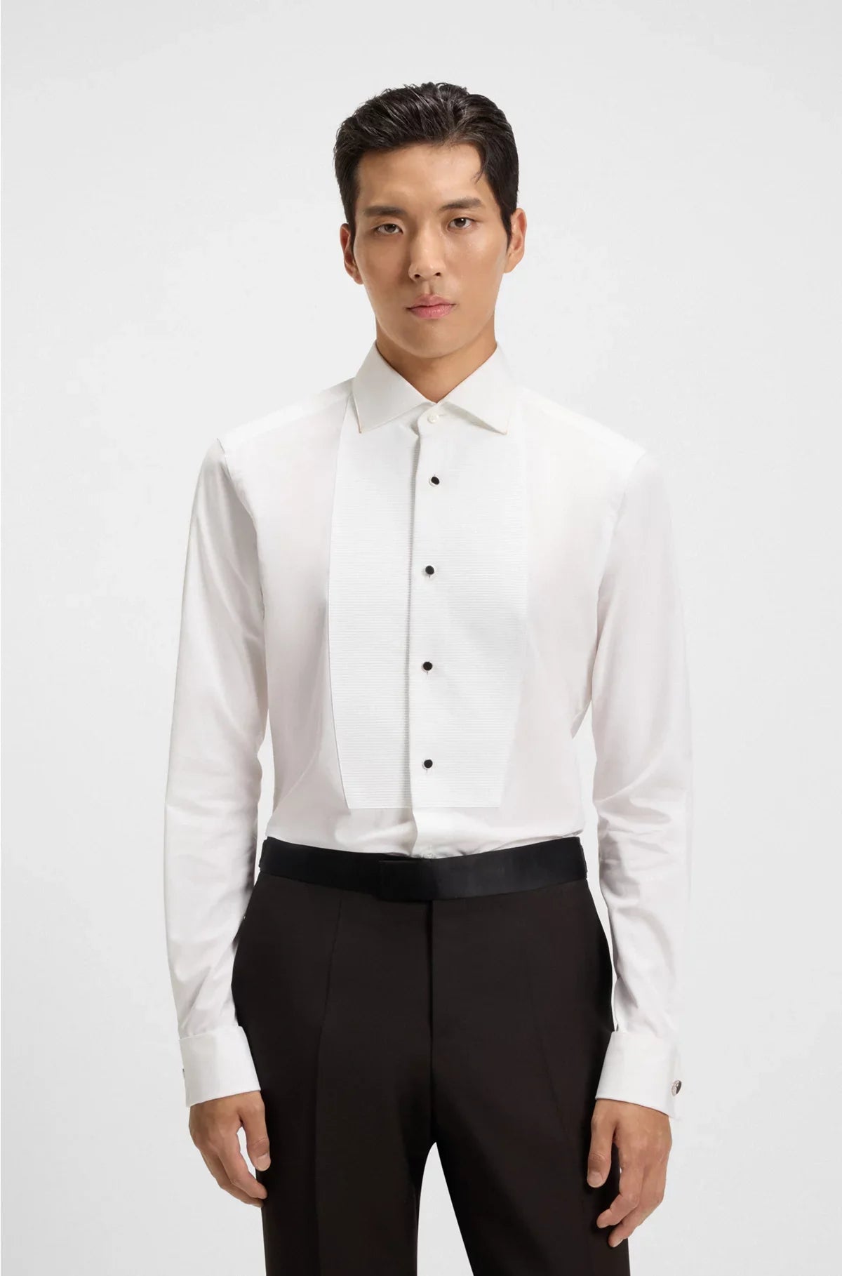 SLIM-FIT SHIRT IN ITALIAN-MADE COTTON POPLIN