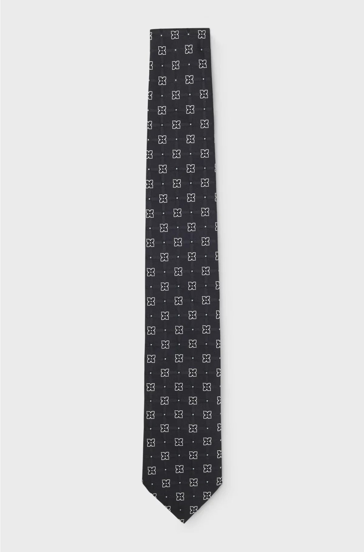 SILK-BLEND TIE WITH PATTERN