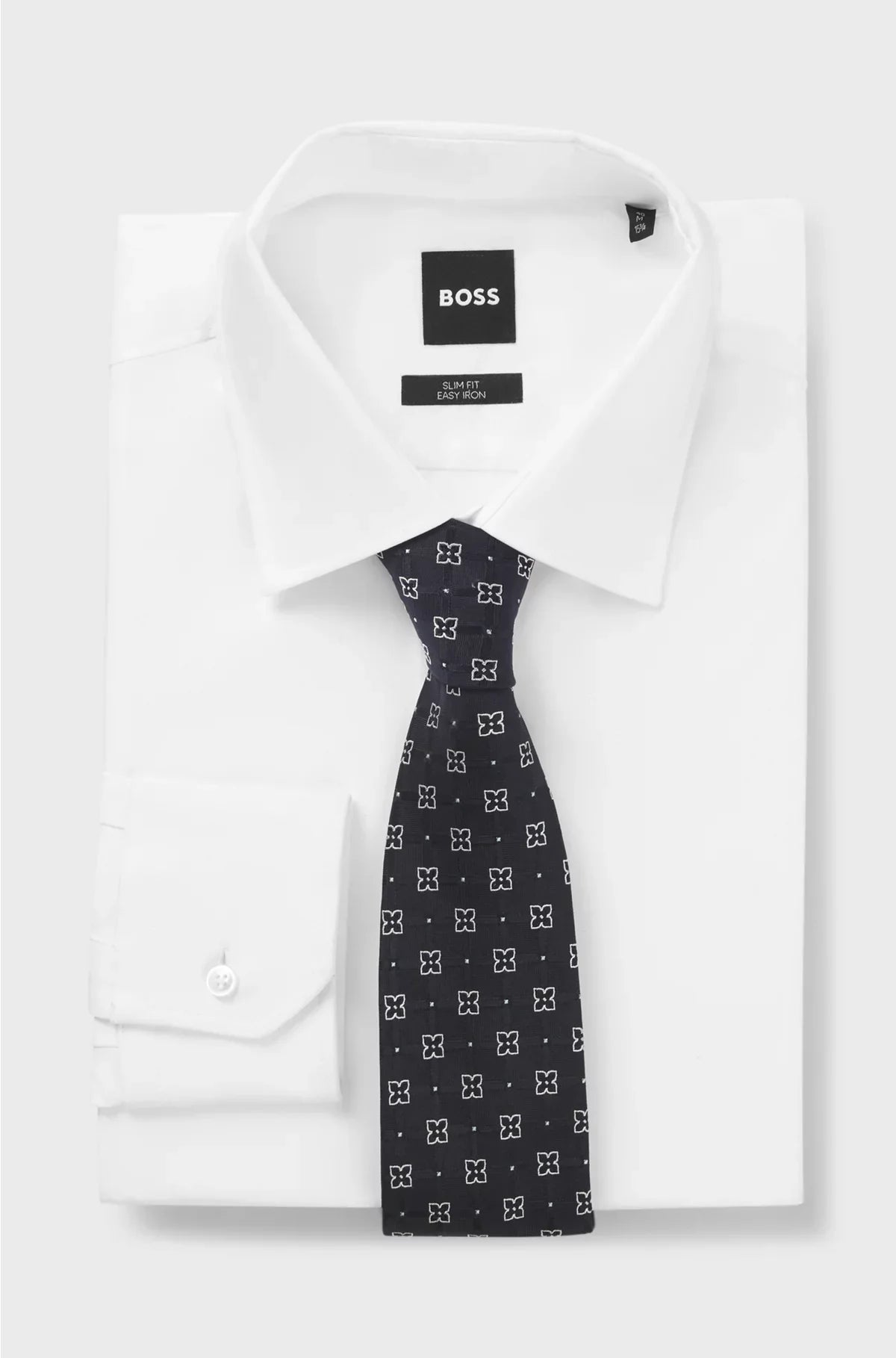 SILK-BLEND TIE WITH PATTERN