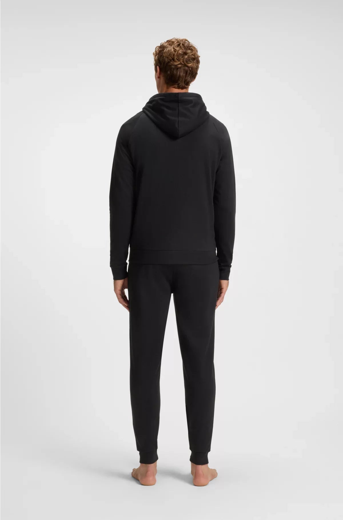 COTTON-TERRY JACKET WITH LOGO AND STRIPE