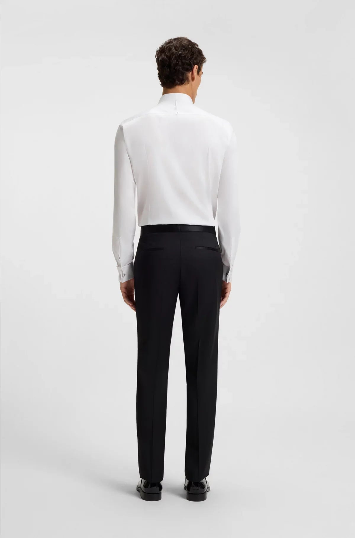 SLIM-FIT SHIRT IN EASY-IRON COTTON SATIN
