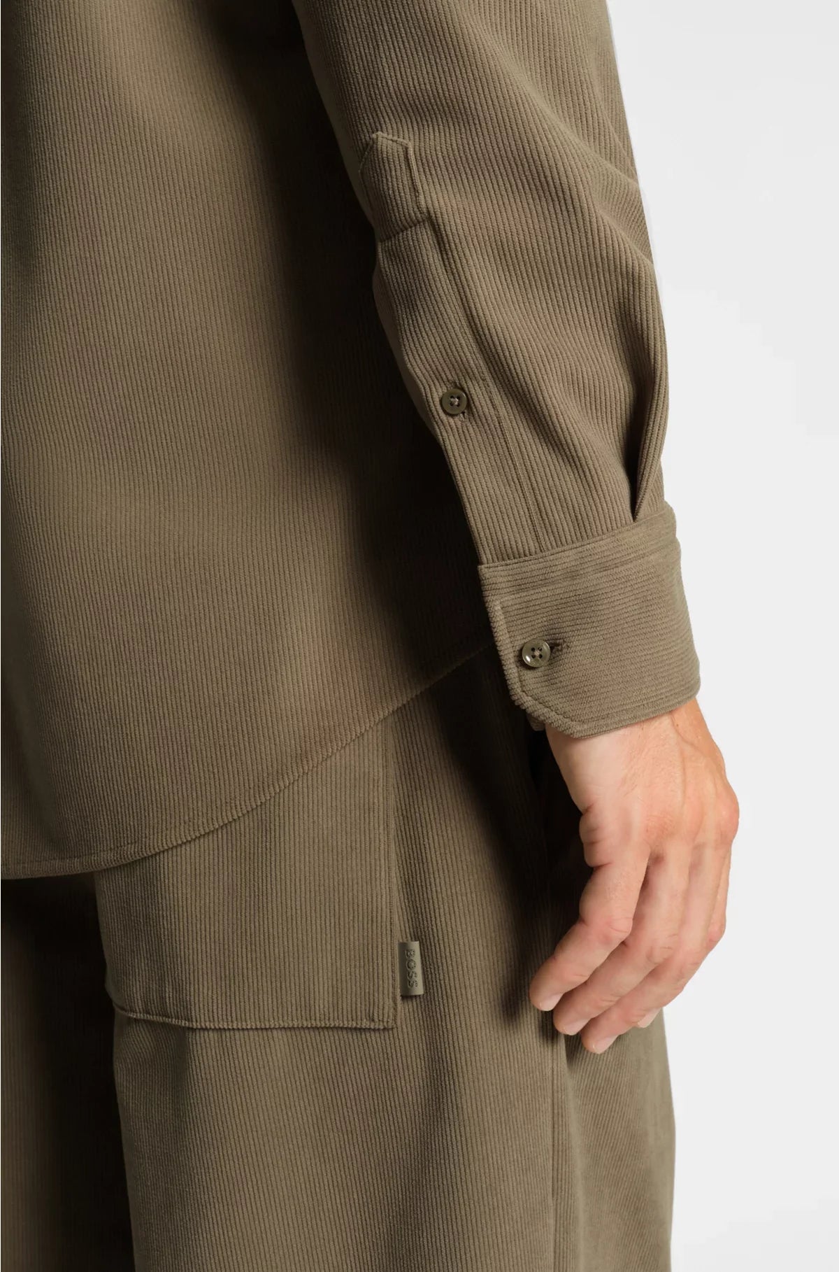REGULAR-FIT SHIRT IN BABY CORDUROY