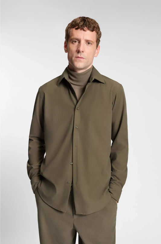 REGULAR-FIT SHIRT IN BABY CORDUROY