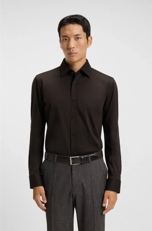 SLIM-FIT SHIRT IN MERCERISED COTTON