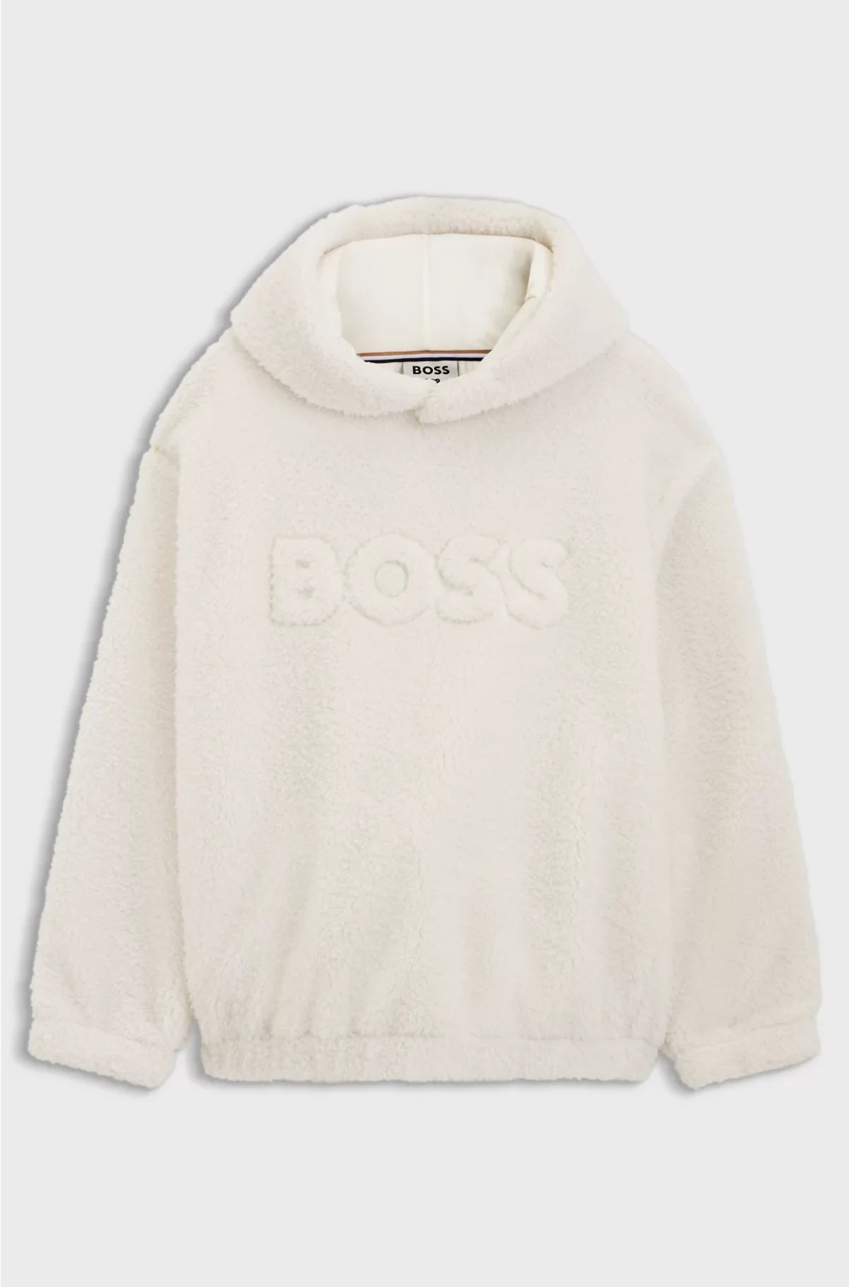 ALL-GENDER LOGO HOODIE IN TEDDY FABRIC