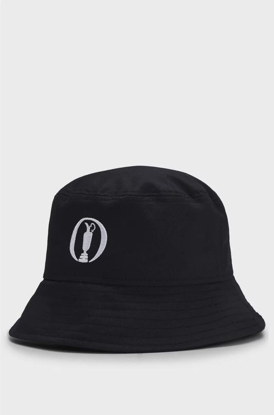 THE OPEN COTTON BUCKET HAT WITH EMBROIDERED BRANDING
