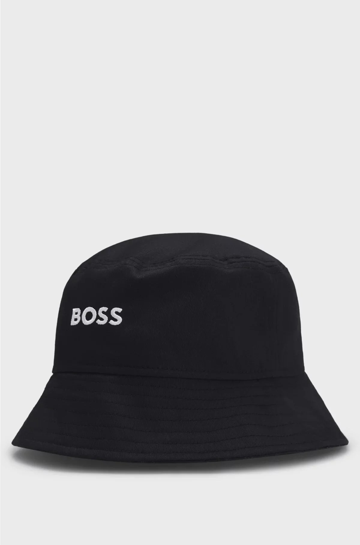 THE OPEN COTTON BUCKET HAT WITH EMBROIDERED BRANDING