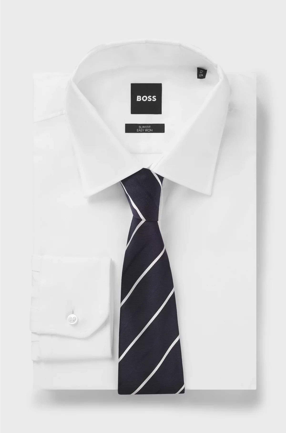 TIE WITH DIAGONAL STRIPE IN SILK BLEND