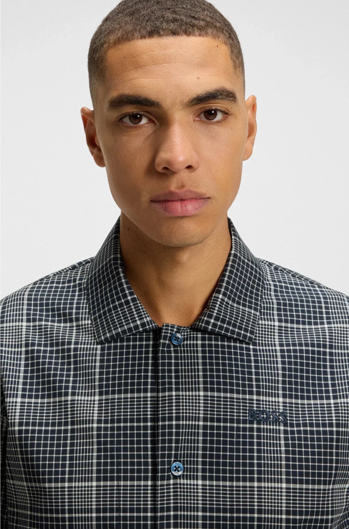 GIFT-BOXED CHECKED PYJAMAS WITH EMBROIDERED LOGOS