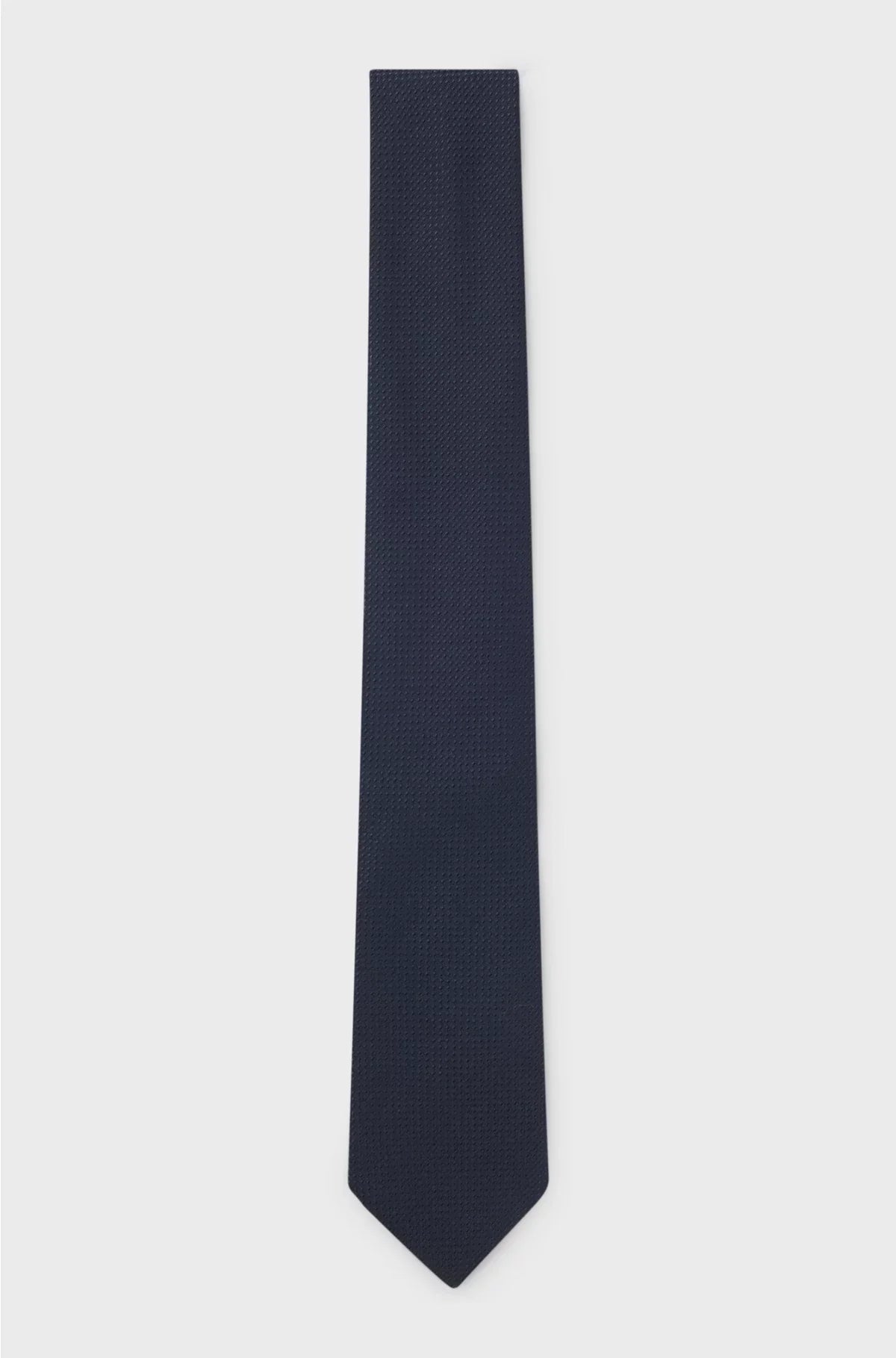 STRUCTURED TIE IN COTTON AND SILK