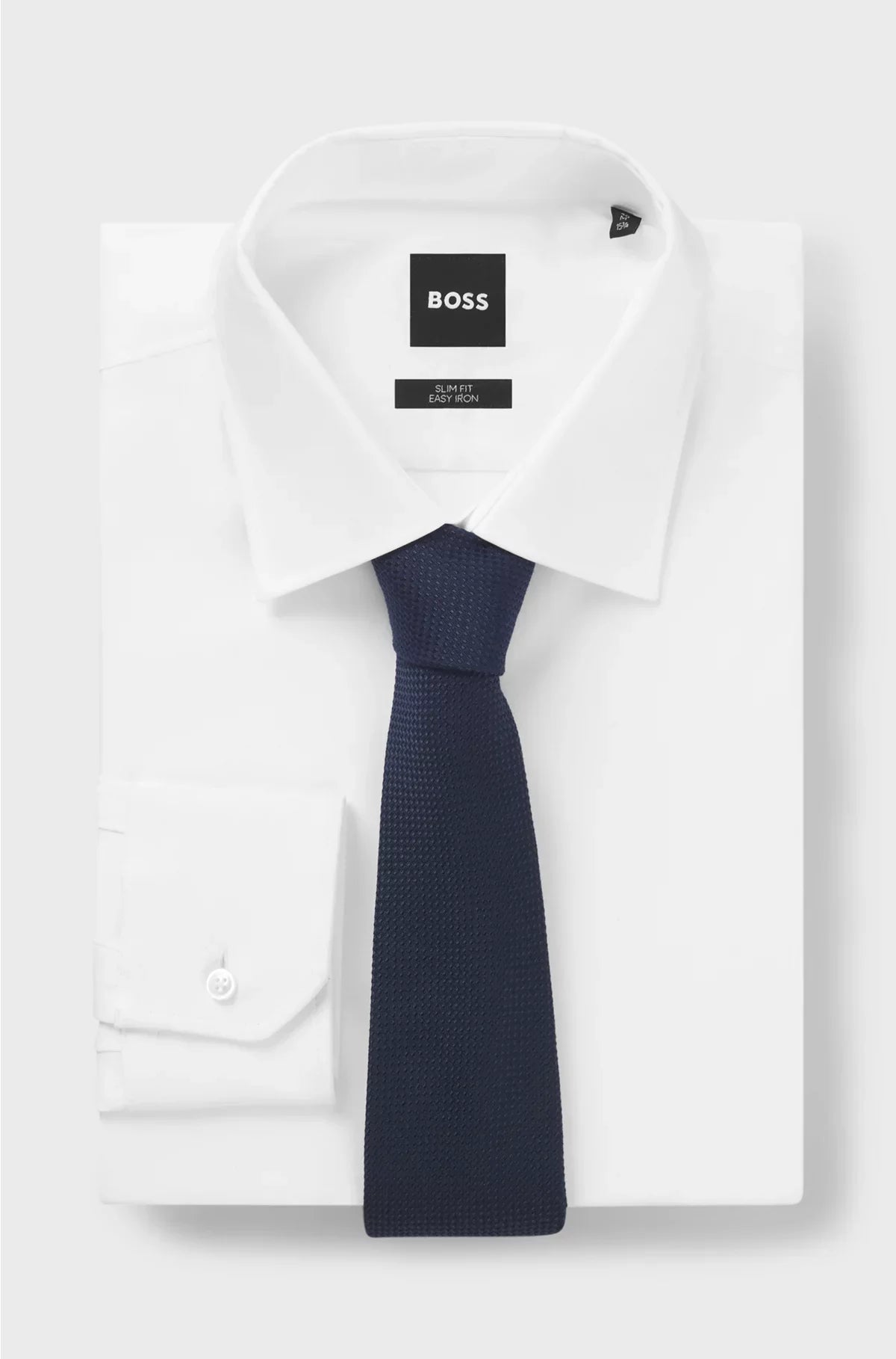 STRUCTURED TIE IN COTTON AND SILK