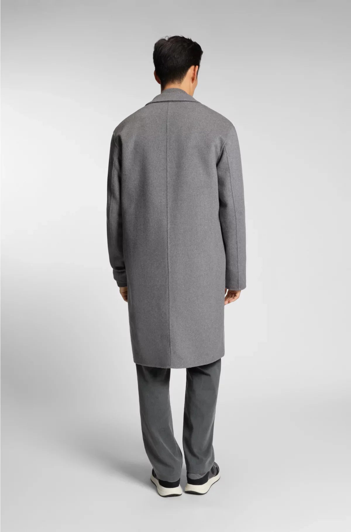 RELAXED-FIT COAT IN A MELANGE WOOL BLEND