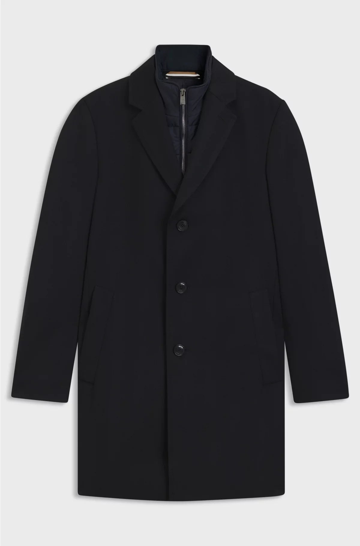 SLIM-FIT WATER-REPELLENT COAT WITH DETACHABLE INNER