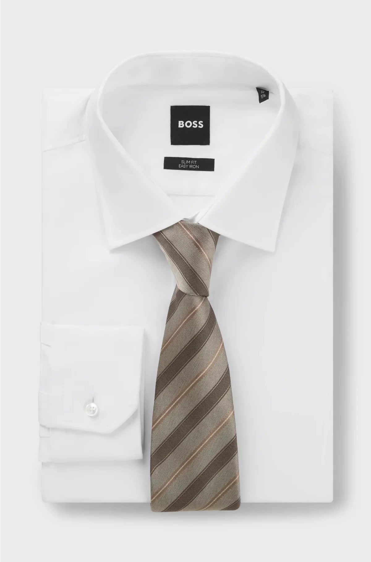 DIAGONAL-STRIPED TIE IN SILK JACQUARD