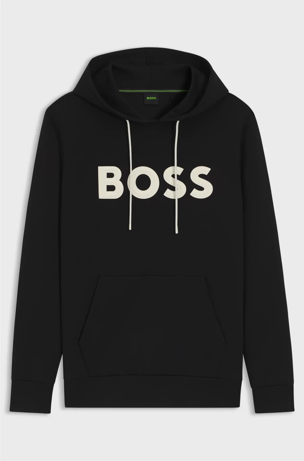 COTTON-BLEND HOODIE WITH MOULDED LOGO