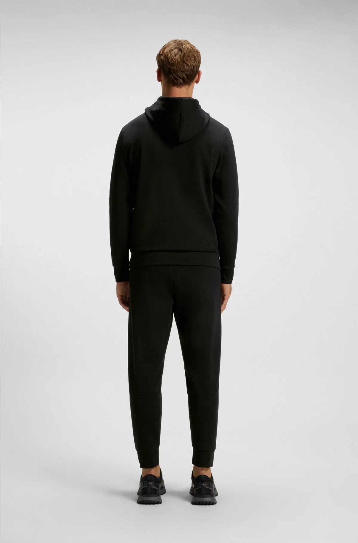 COTTON-BLEND HOODIE WITH MOULDED LOGO