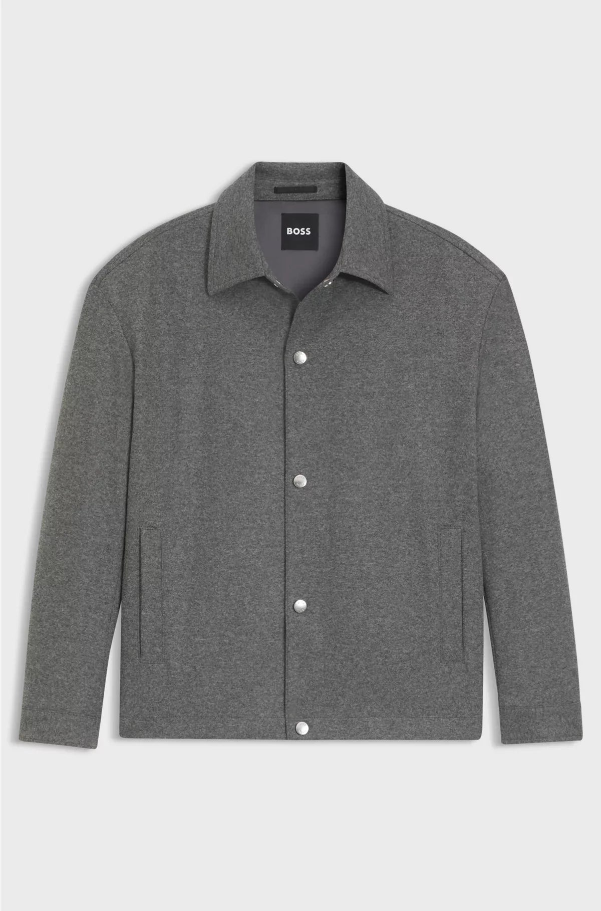 RELAXED-FIT OVERSHIRT IN BRUSHED STRETCH FLANNEL