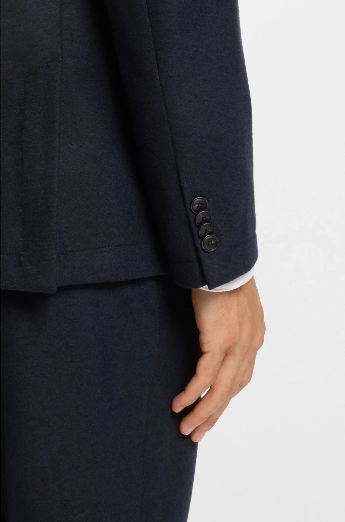 SLIM-FIT BLAZER IN BRUSHED STRETCH FLANNEL