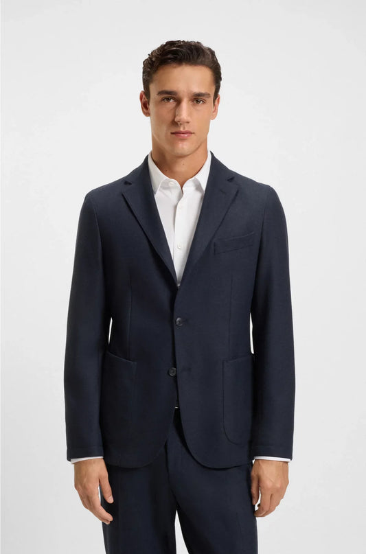 SLIM-FIT BLAZER IN BRUSHED STRETCH FLANNEL