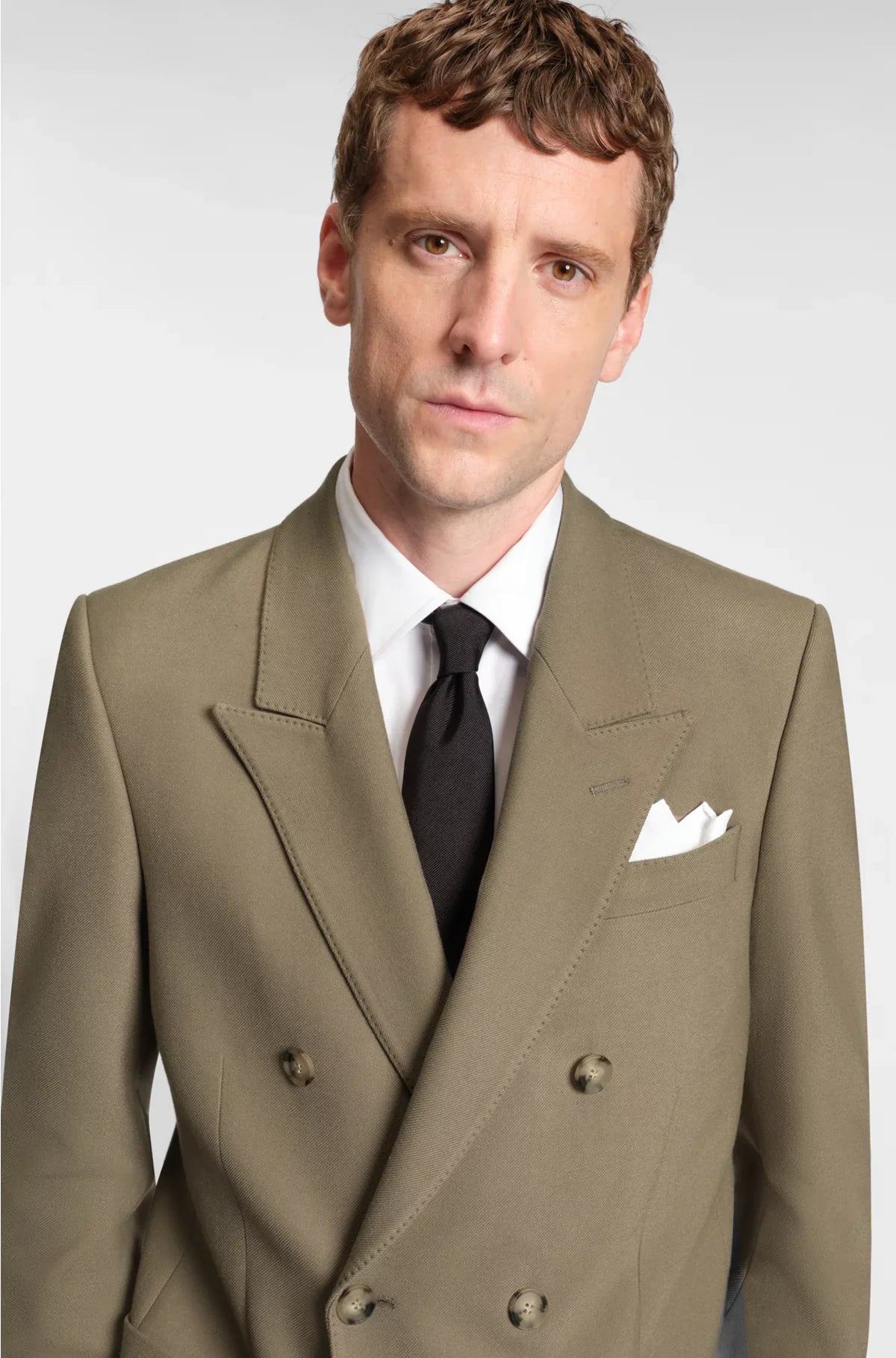 RELAXED-FIT BLAZER IN STRETCH FABRIC