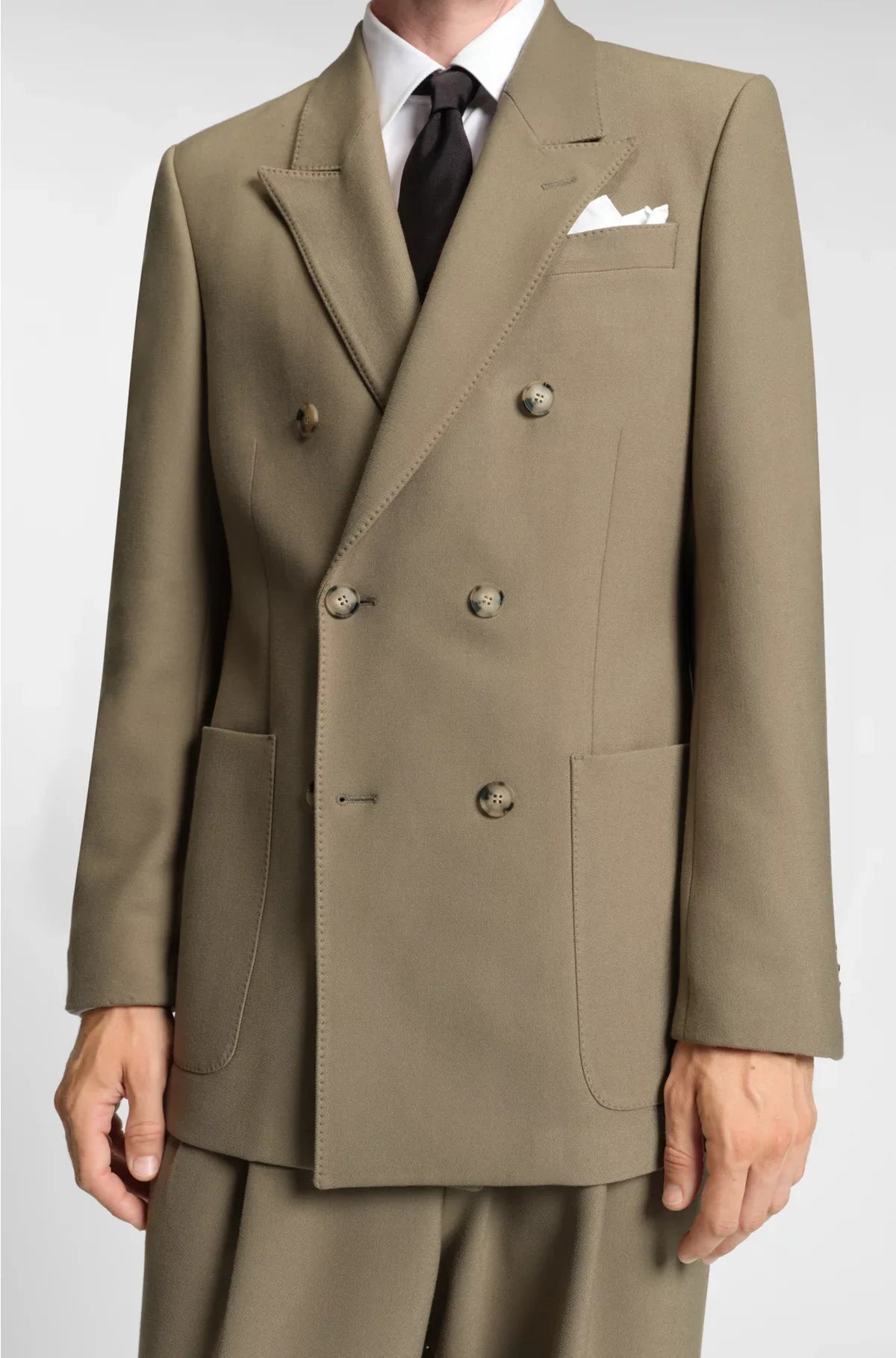 RELAXED-FIT BLAZER IN STRETCH FABRIC