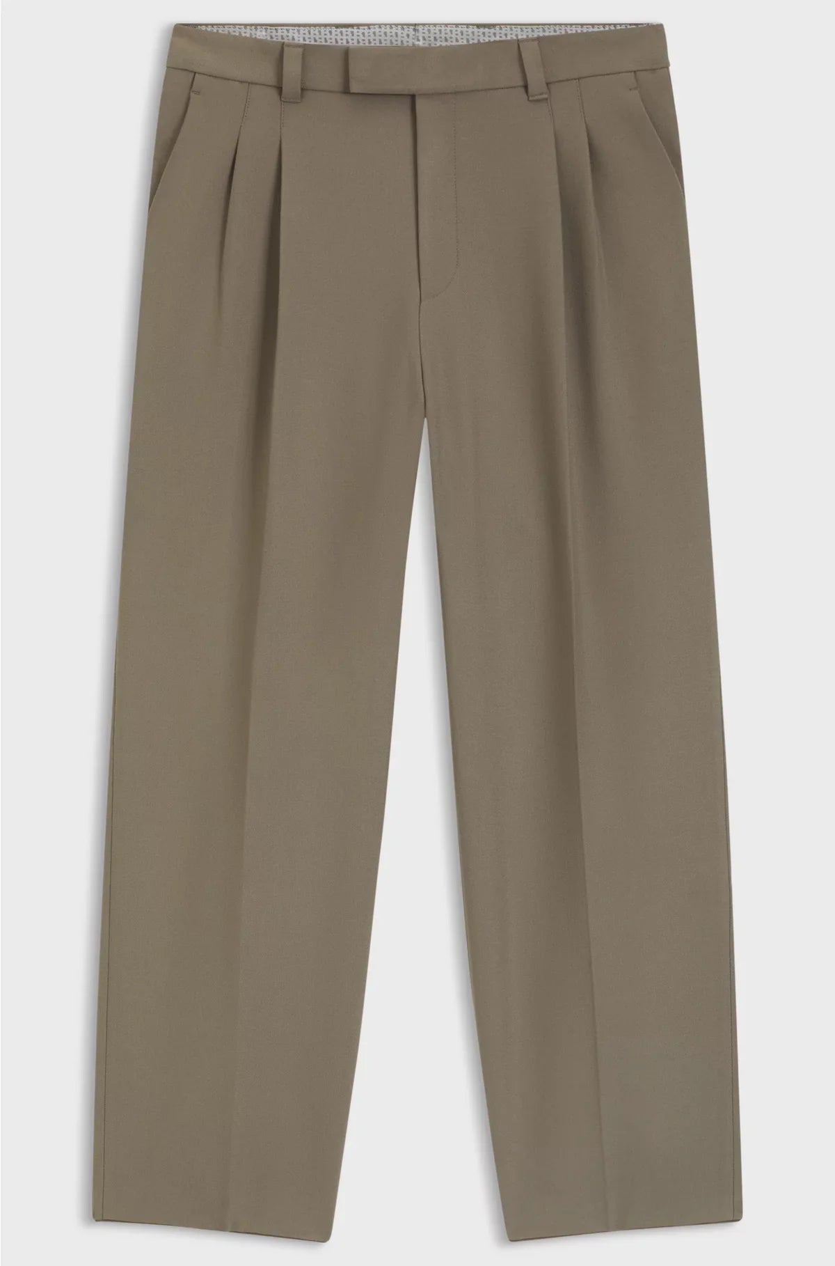 RELAXED-FIT TROUSERS WITH DOUBLE PLEAT