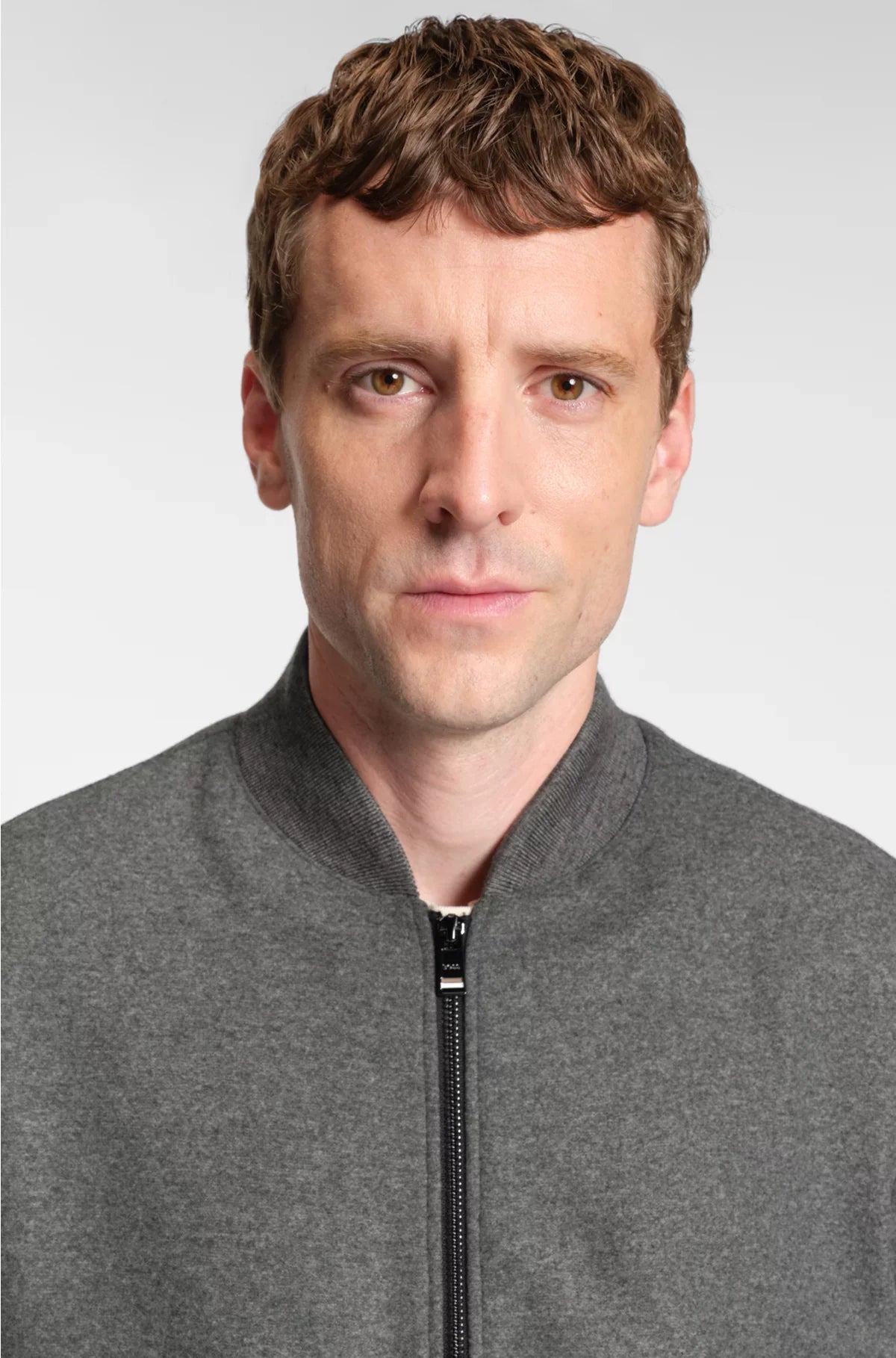 SLIM-FIT JACKET IN BRUSHED STRETCH FLANNEL