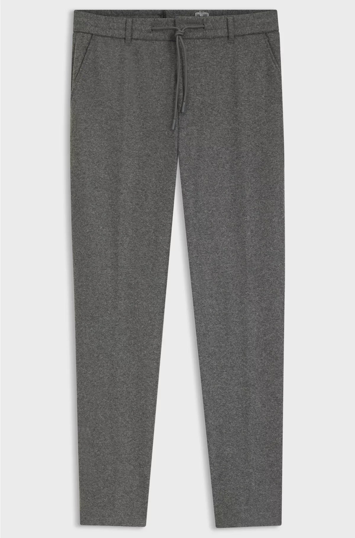 TAPERED-FIT TROUSERS IN BRUSHED STRETCH FLANNEL