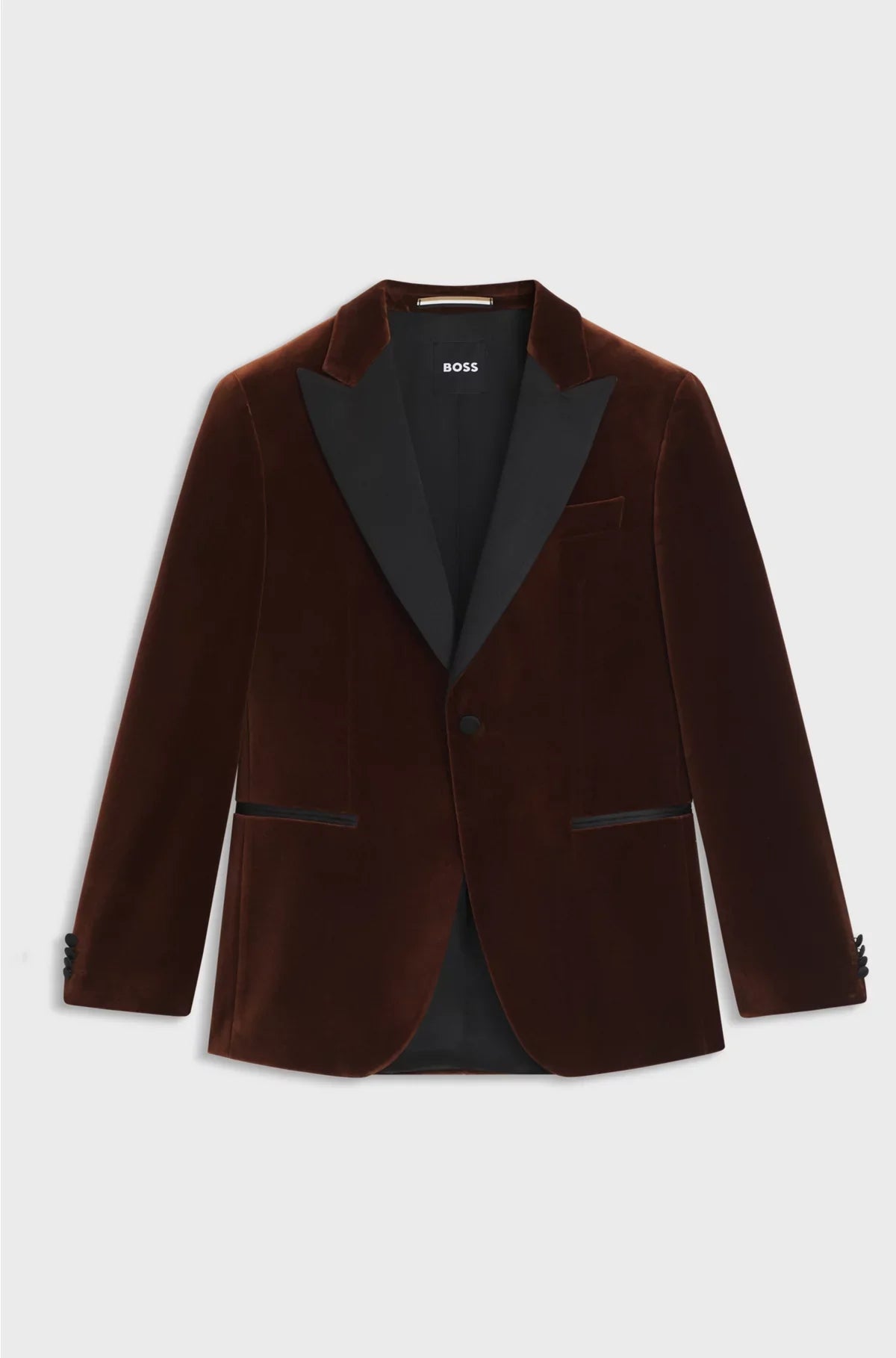 SLIM-FIT TUXEDO JACKET IN COTTON VELVET