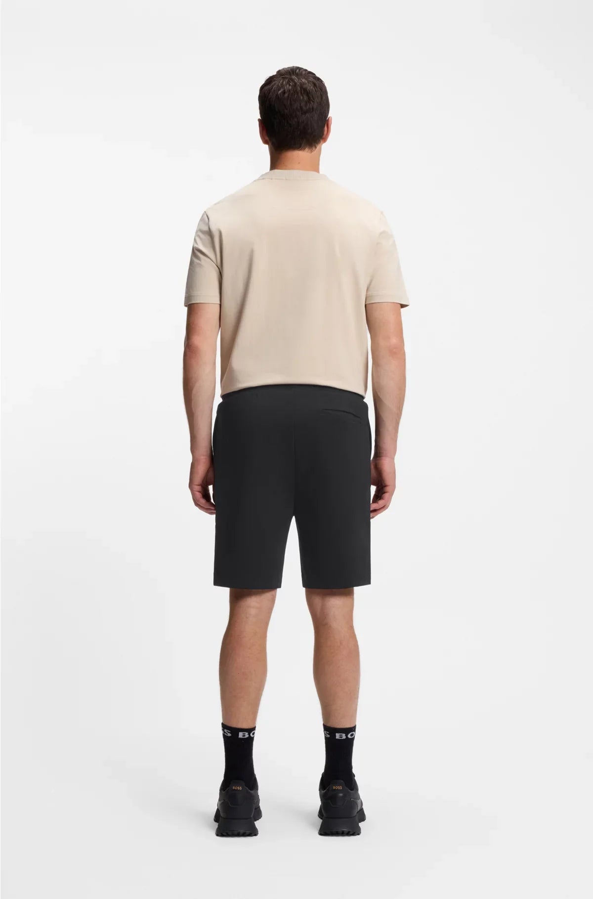 SHORTS IN MISTO COTONE CON MONOGRAMMA B DOPPIO