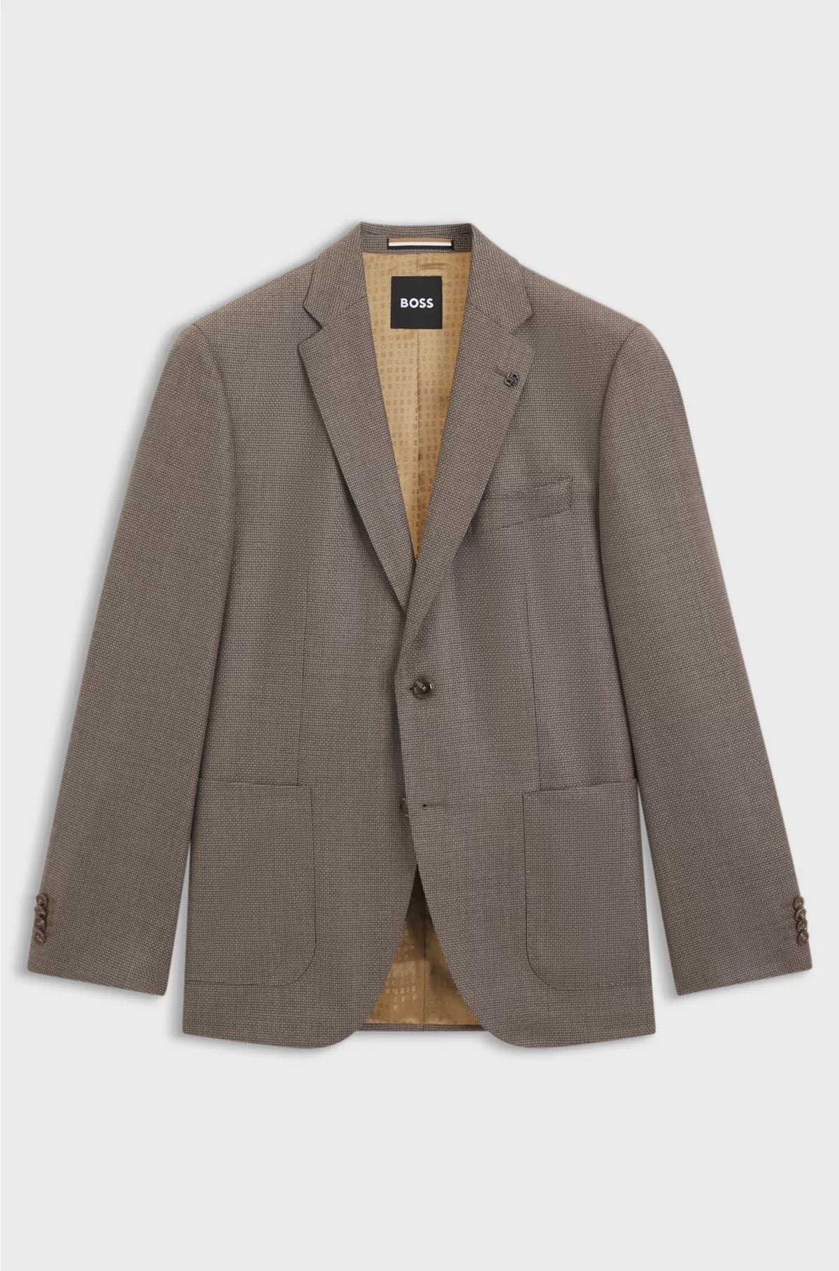 BLAZER REGULAR FIT IN PURA LANA VERGINE FANTASIA
