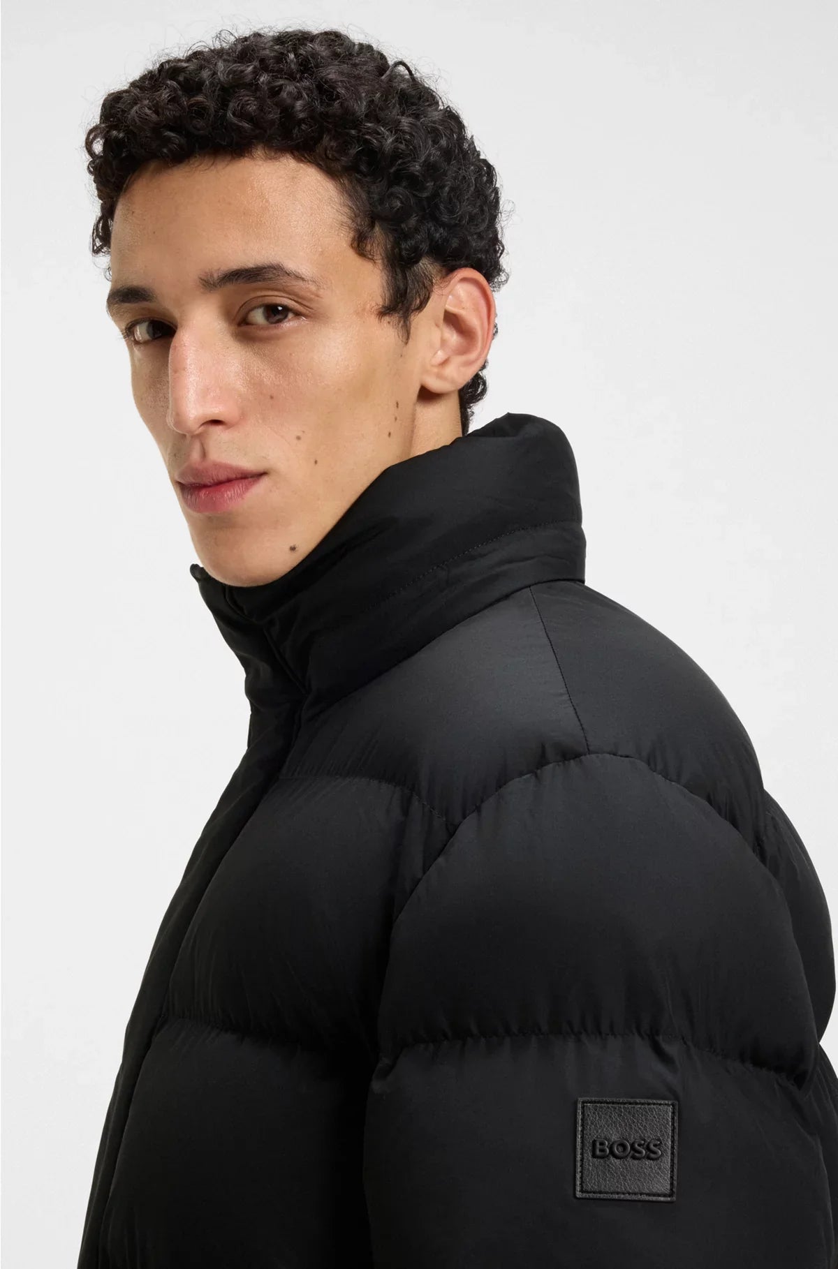 WATER-REPELLENT JACKET WITH LOGO BADGE