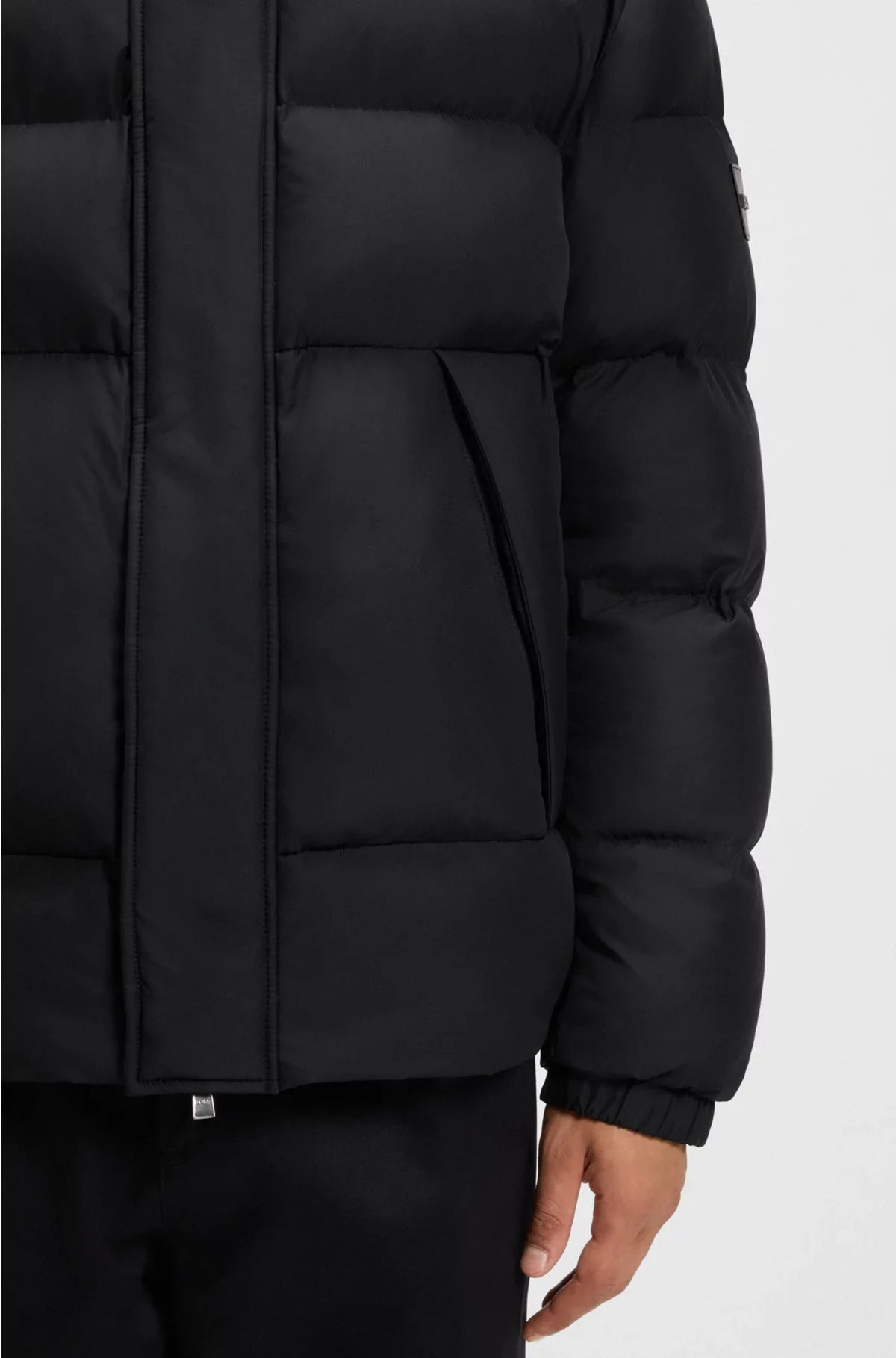 WATER-REPELLENT JACKET WITH LOGO BADGE
