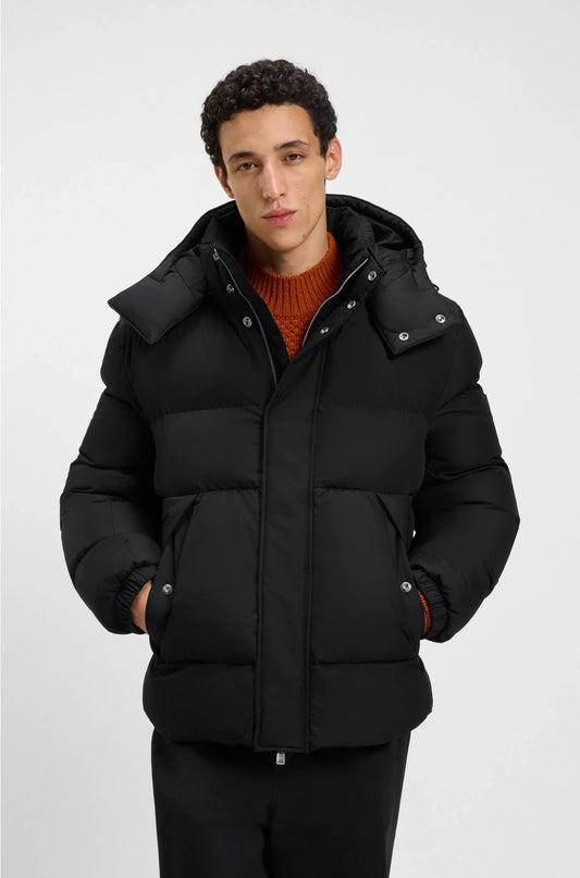 WATER-REPELLENT JACKET WITH LOGO BADGE