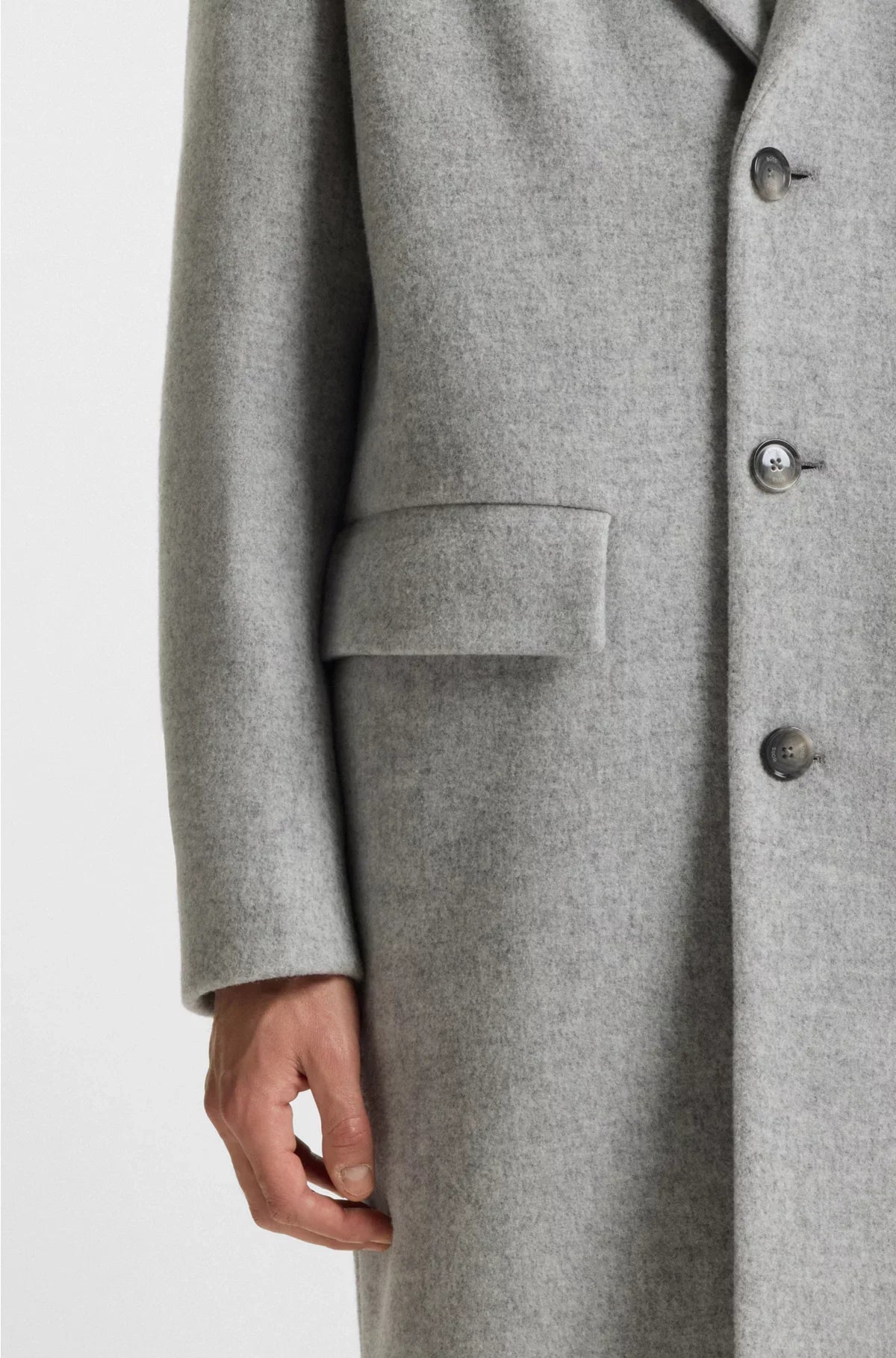 RELAXED-FIT COAT IN A WOOL BLEND