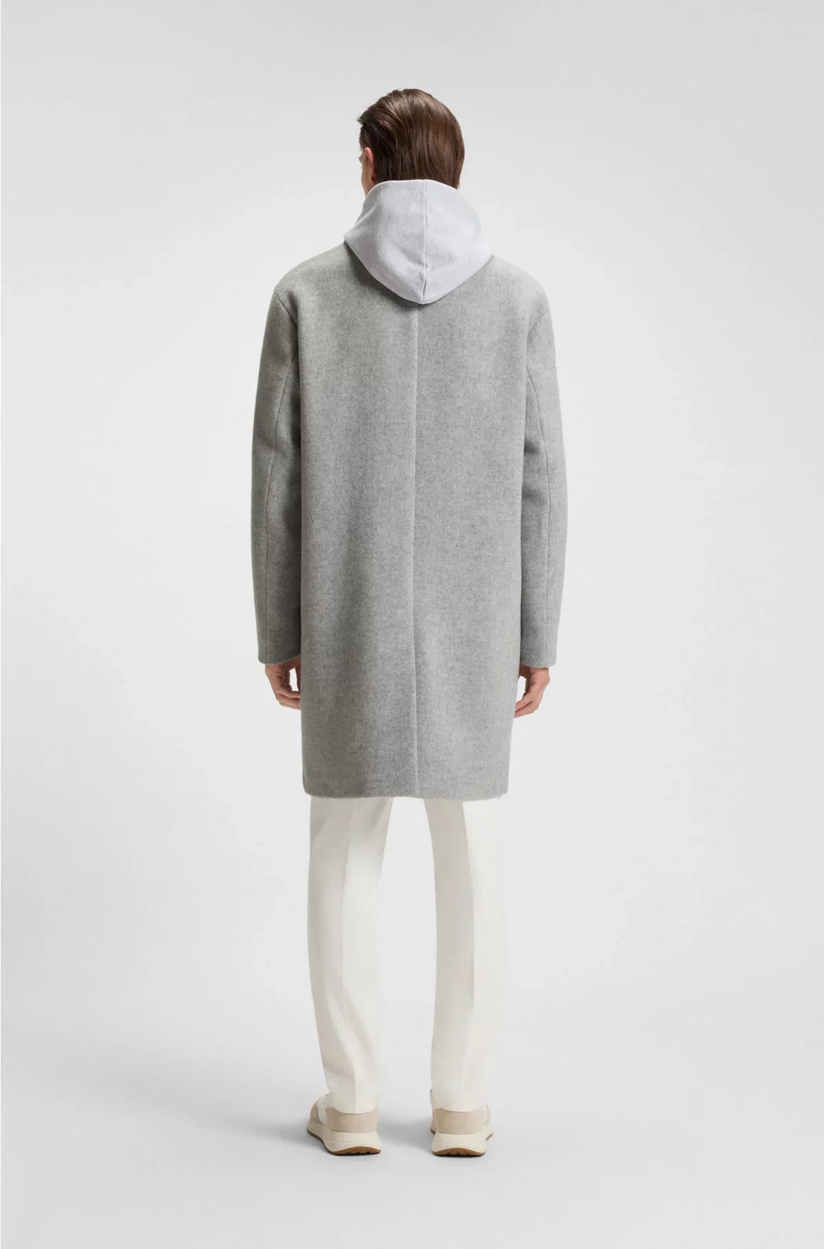 RELAXED-FIT COAT IN A WOOL BLEND
