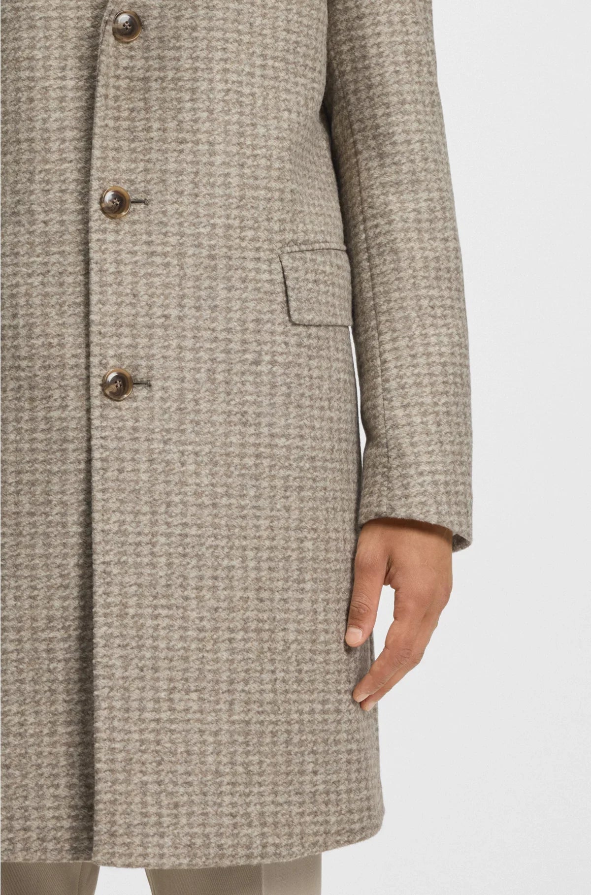 SLIM-FIT COAT WITH DETACHABLE INNER