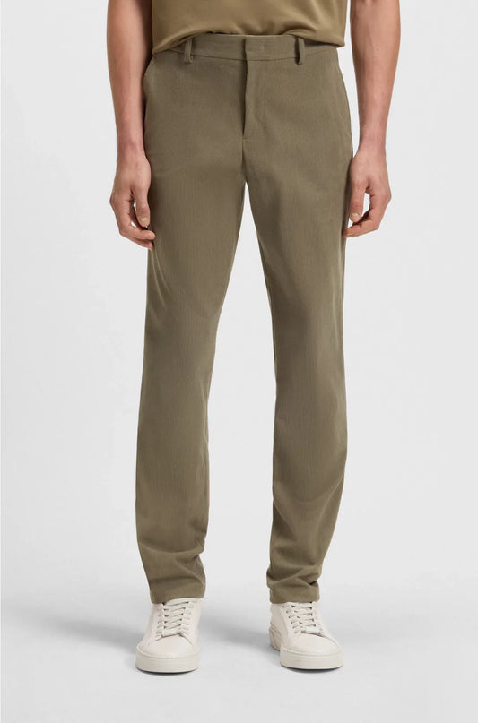 PANTALONI SLIM FIT IN VELLUTO A COSTINE ELASTICIZZATO