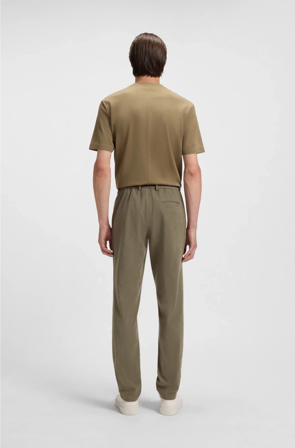 PANTALONI SLIM FIT IN VELLUTO A COSTINE ELASTICIZZATO