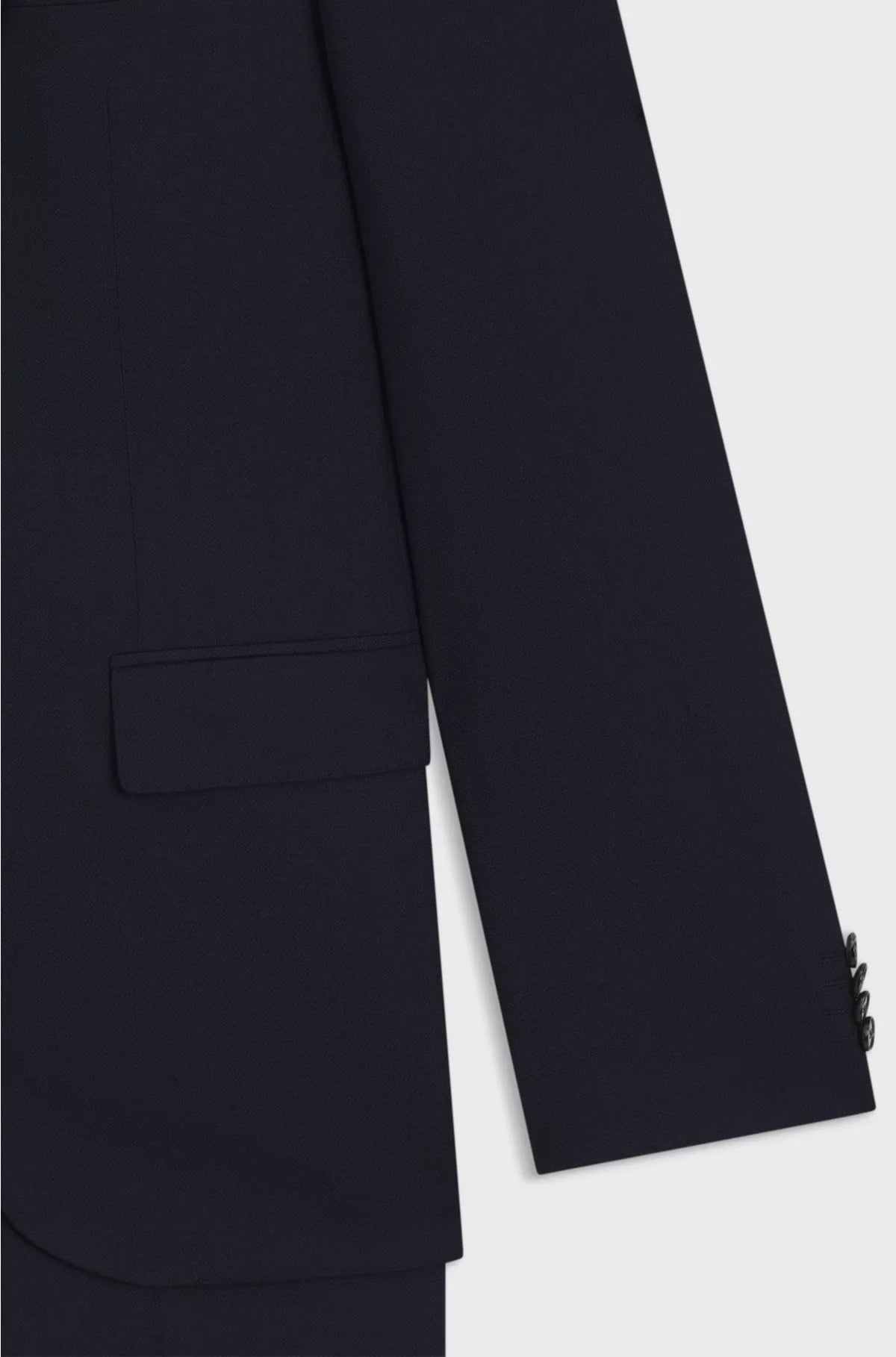 TWO-PIECE REGULAR-FIT SUIT IN PATTERNED STRETCH FABRIC