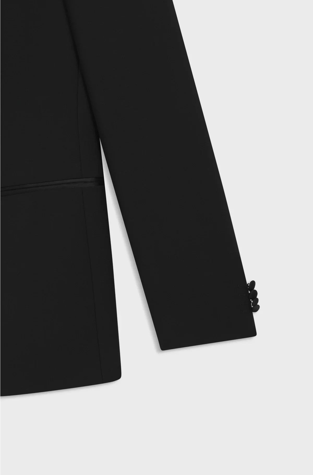 TWO-PIECE TUXEDO SUIT IN AN ITALIAN WOOL BLEND