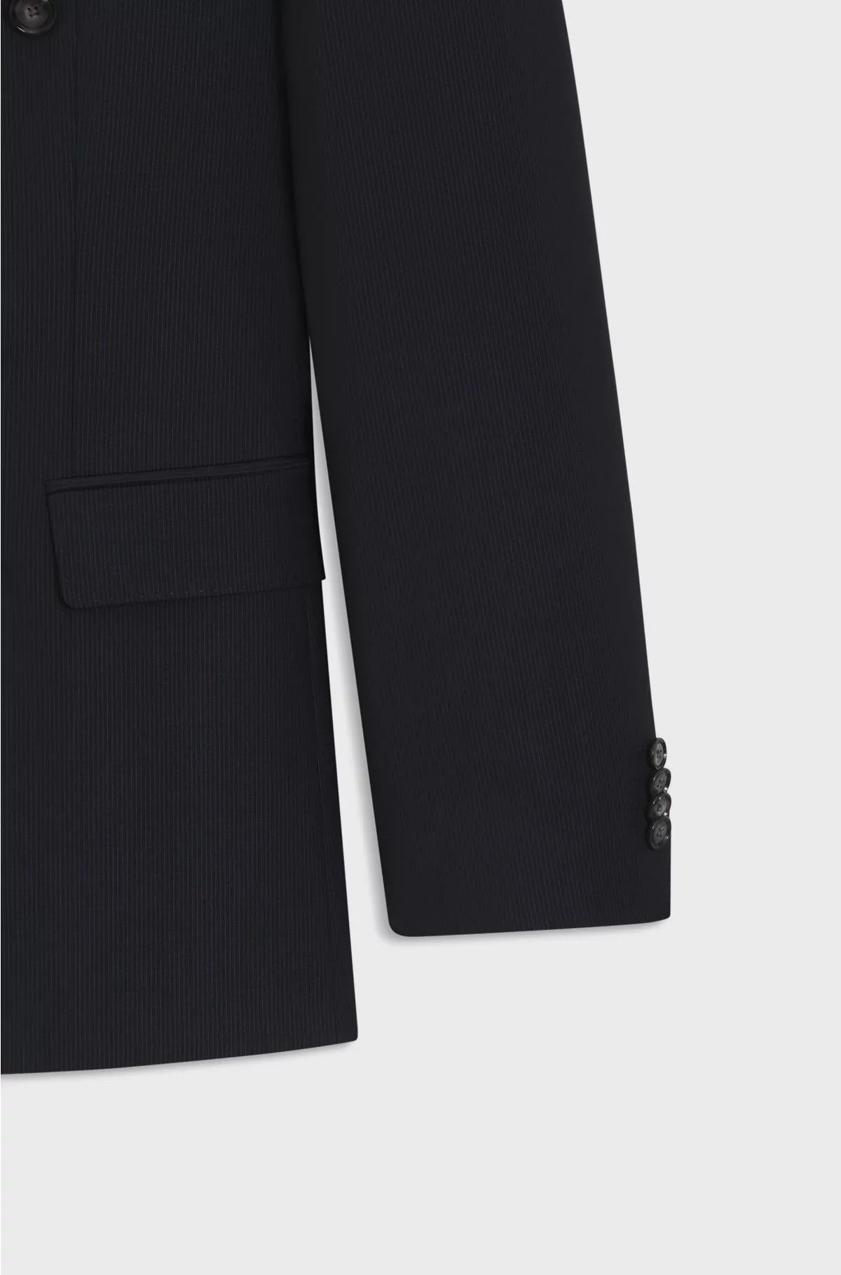 TWO-PIECE SLIM-FIT SUIT IN PINSTRIPE VIRGIN WOOL