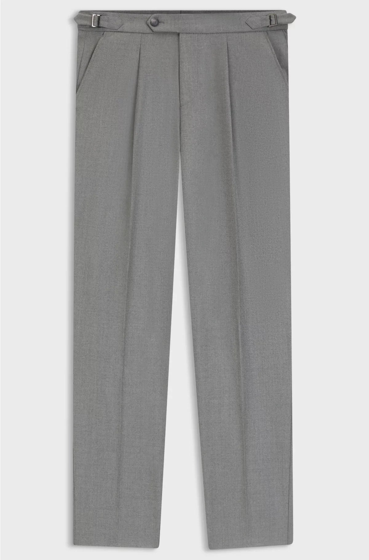 TAPERED-FIT TROUSERS IN MELANGE VIRGIN WOOL